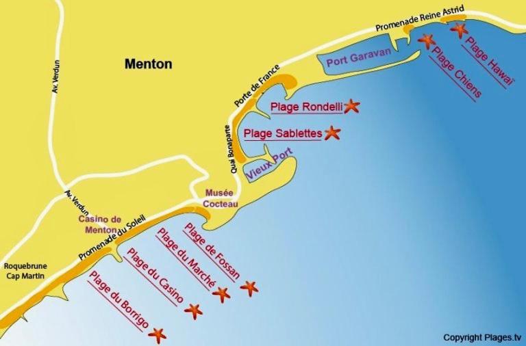 Studio La Cigale Bord De Mer ม็องตง ภายนอก รูปภาพ